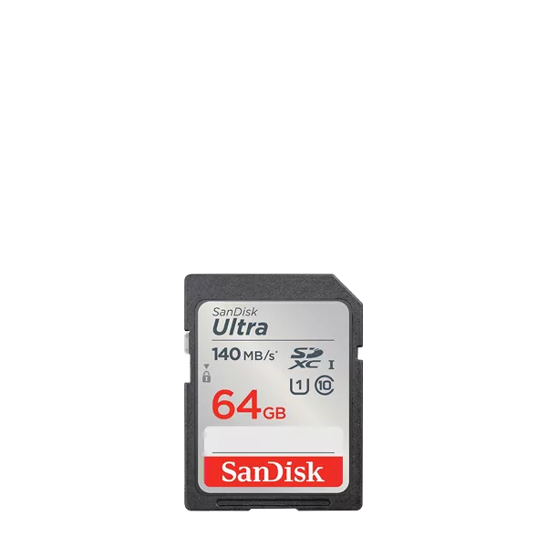 کارت حافظه SDXC سن دیسک مدل Ultra کلاس 10 استاندارد UHS-I U1 سرعت 140MBps ظرفیت 64 گیگابایت